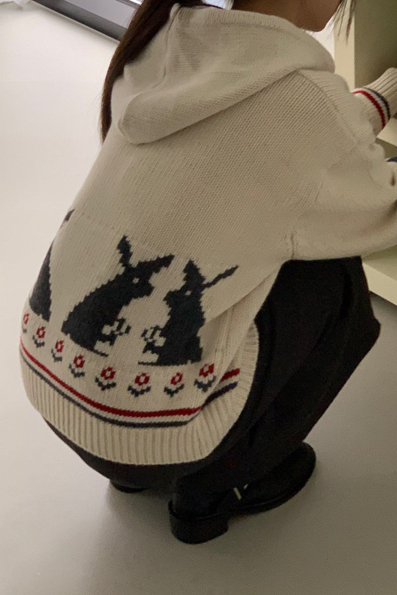 Rabbit Zip-up Hoodie