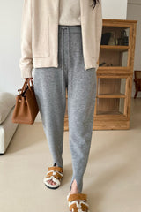 Whole Garment Slit Jogger Pants