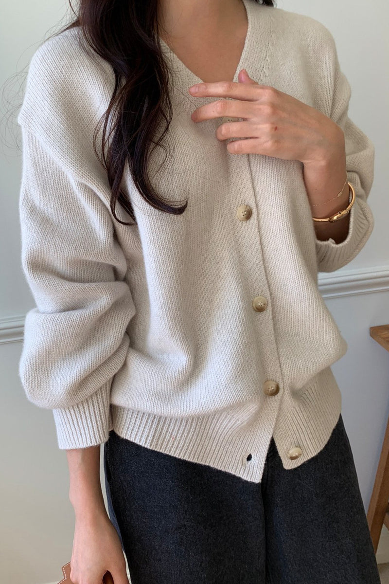 Modern Button Cardigan