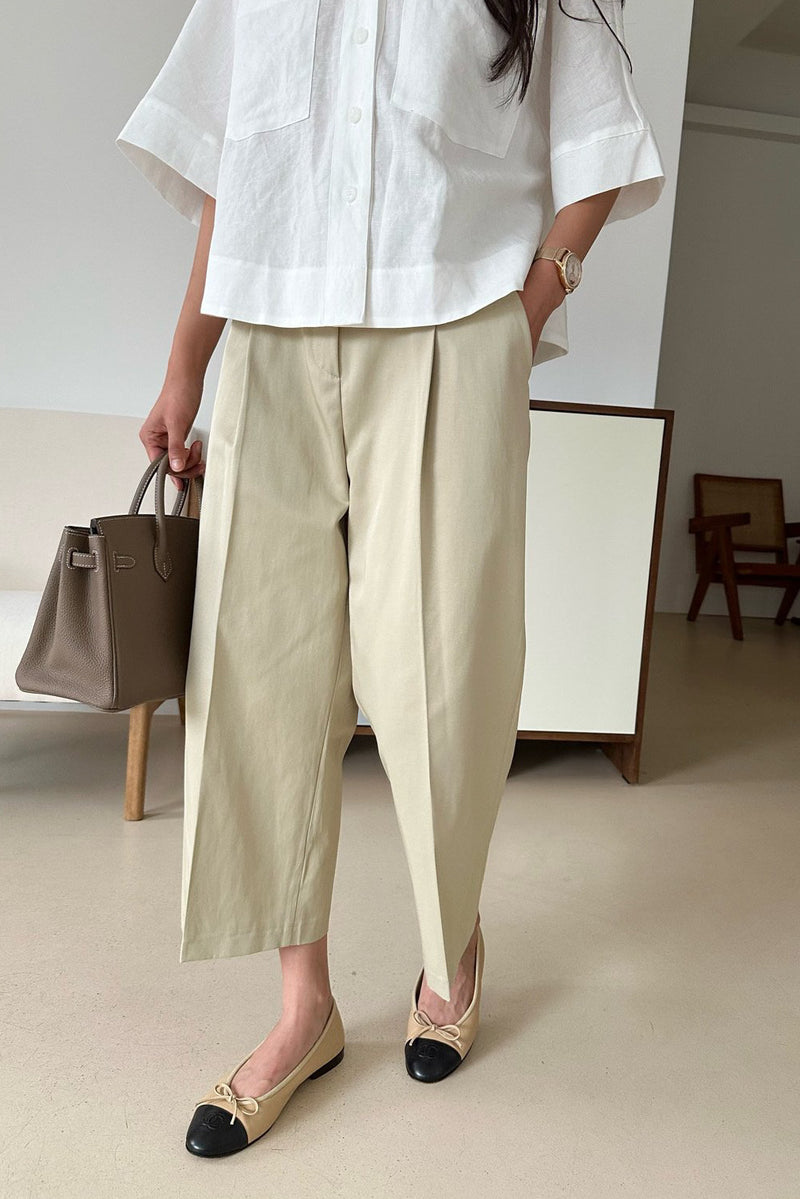 Polished Pleat Pants