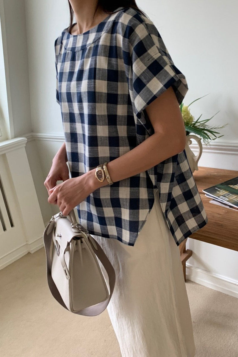 Big Gingham Blouse
