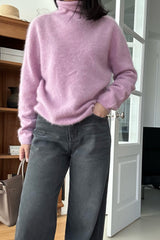 Whole Garment Turtleneck Sweater