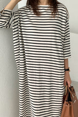 Balloon Stripe Tee Dress