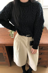 Classic Chunky Cable Sweater