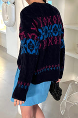 Jacquard Wool Sweater