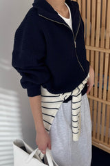 Wednes Knit Zip Up
