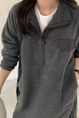 Winter Cozy Fleece Dress