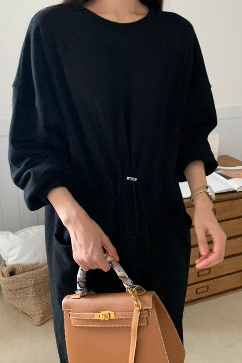String Terry Dress