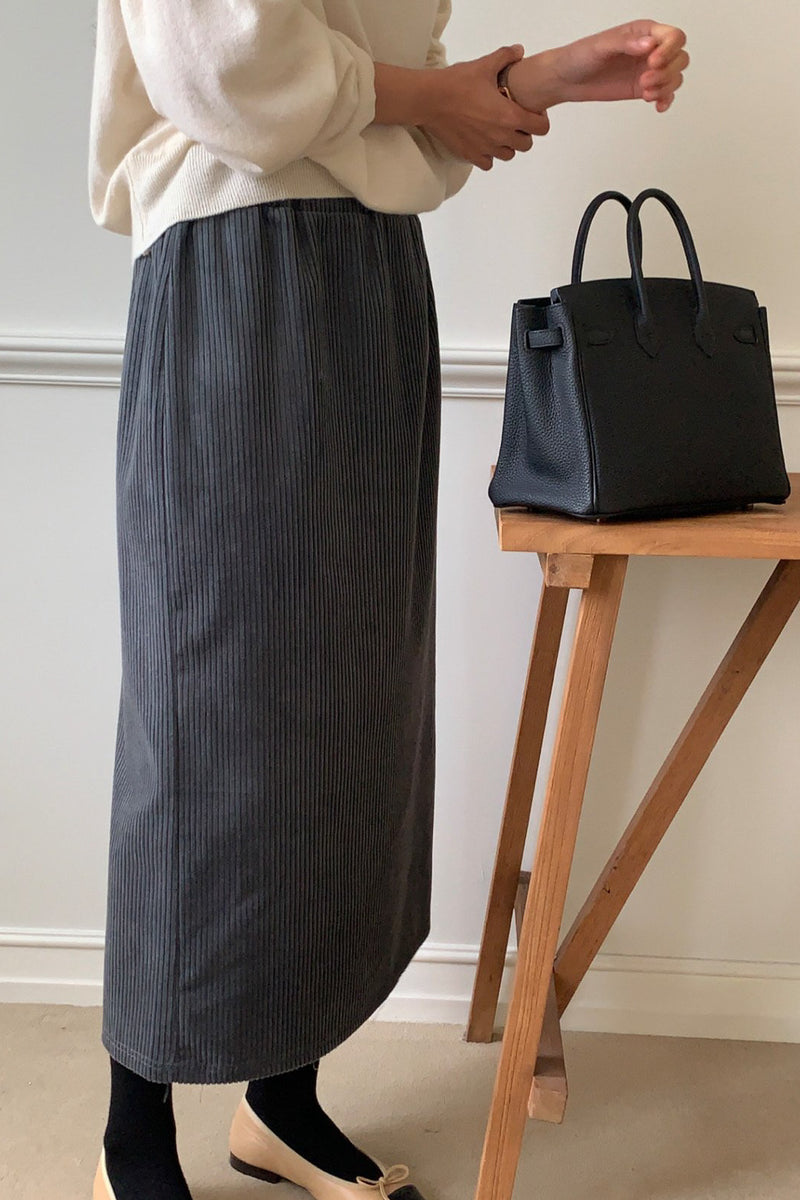 Corduroy H-line Skirt