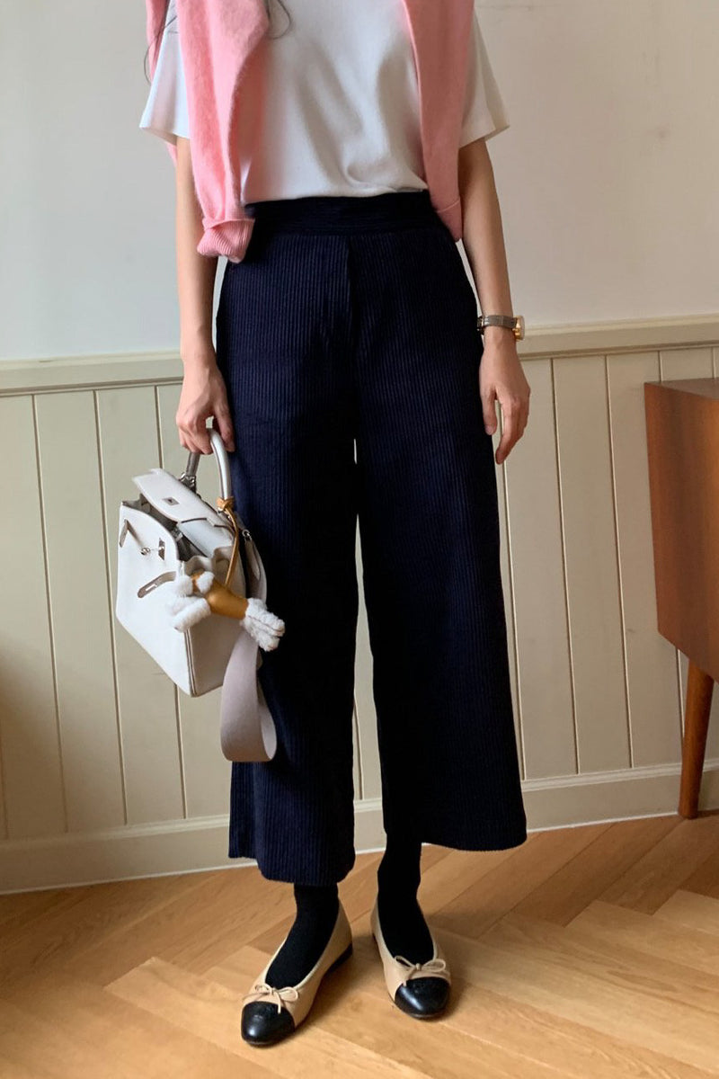 Winter Texture Wide Pants