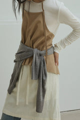 Apron Suede Top