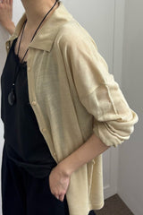 Sheer Collar Knit