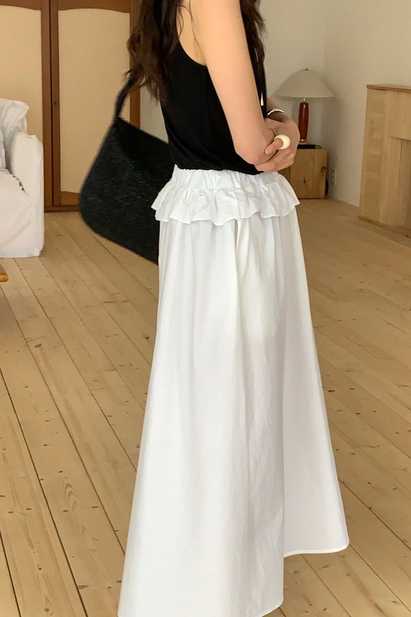 Ruffle Long Skirt