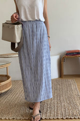 Wrinkle Stripe Skirt