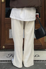 Loose Corduroy Banded Pants