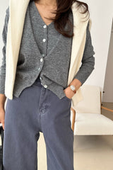 Double Button Cardigan