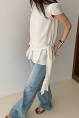 Layered Peplum Blouse