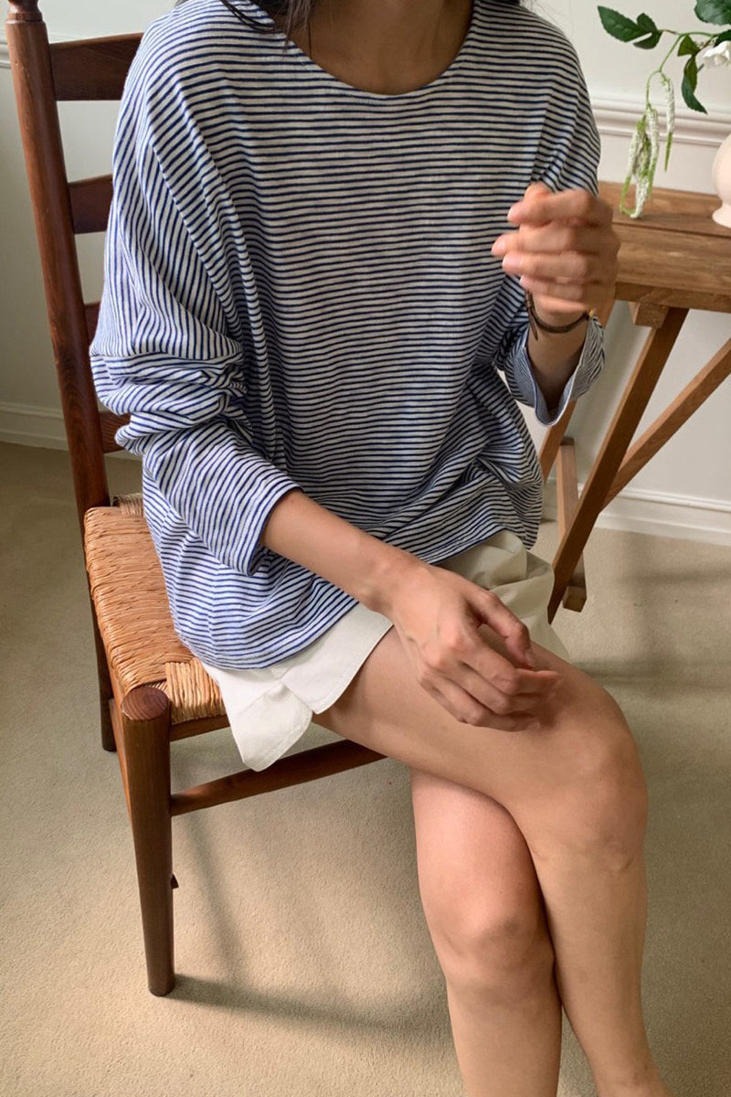 James Stripe Loose Tee