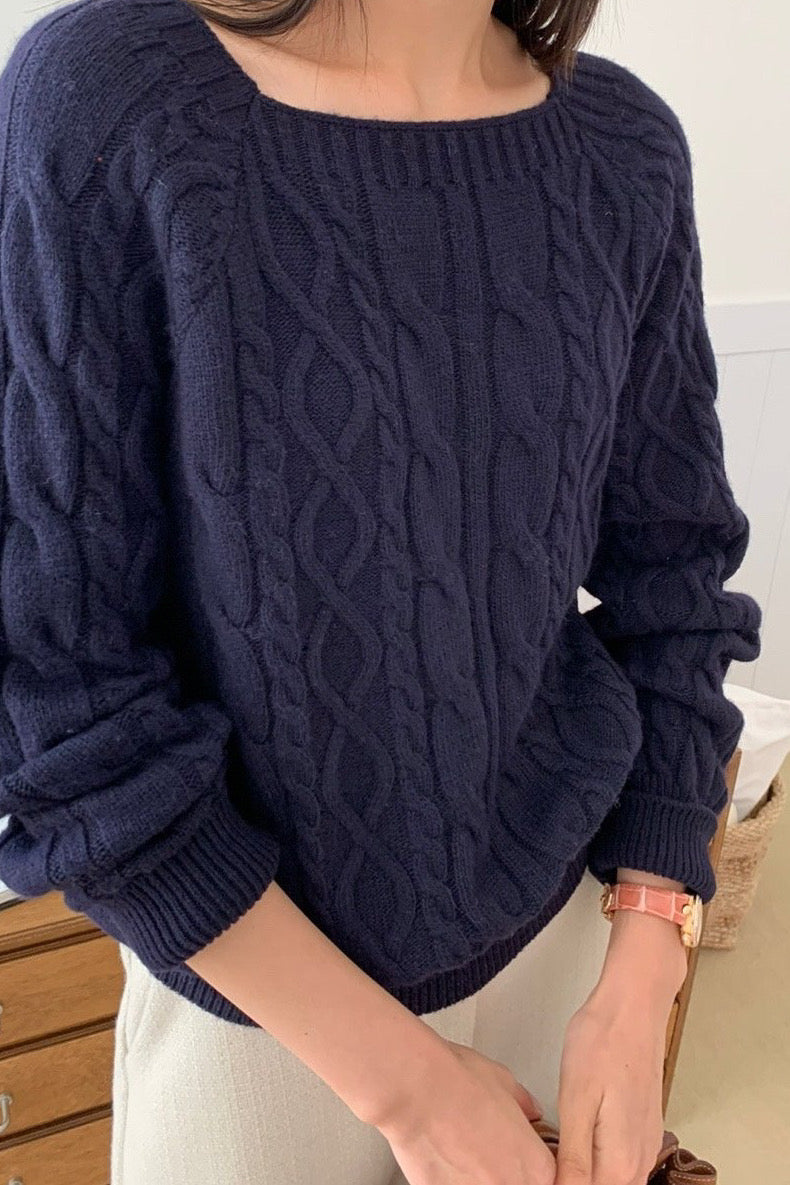 Square Cable Knit