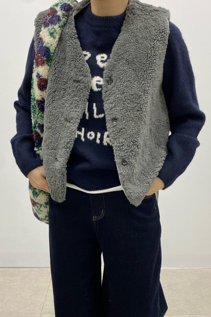 Reversible Teddy  Vest
