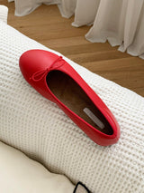 EF3262 Ribbon Toe Ballet Flat