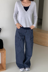 Contrast Wool Knit