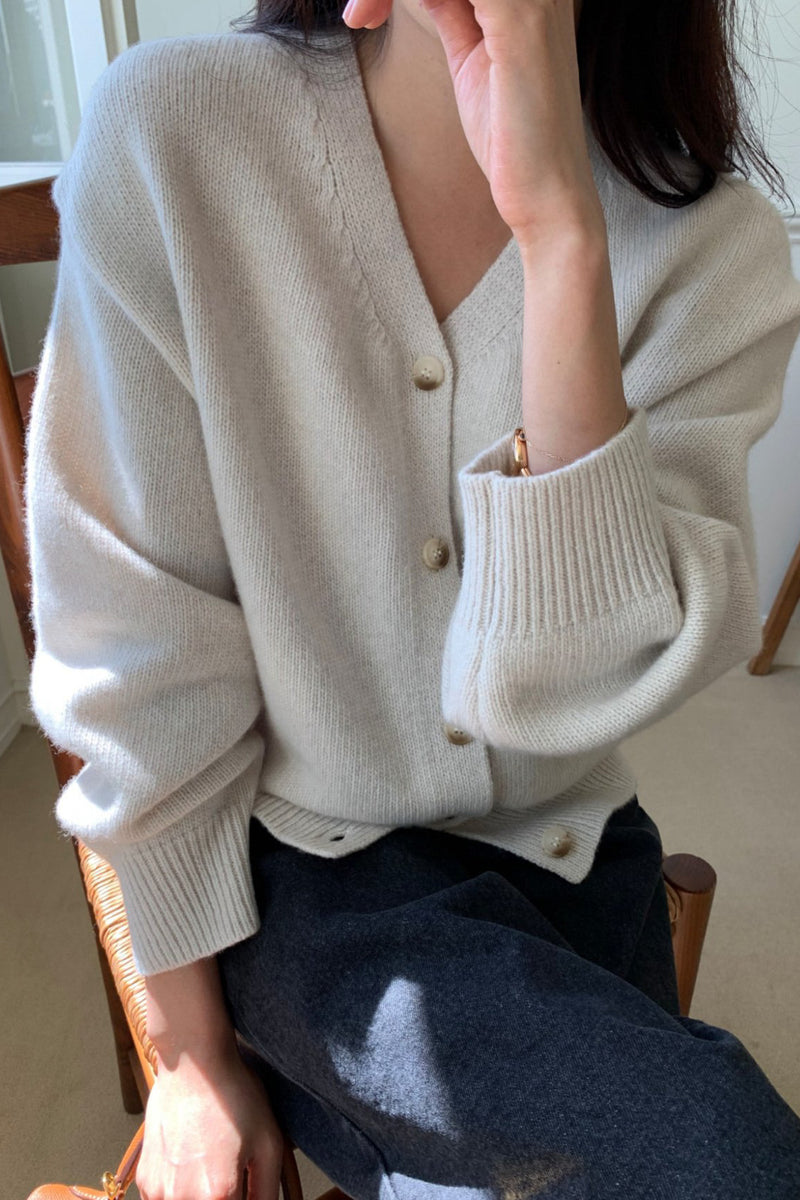 Modern Button Cardigan
