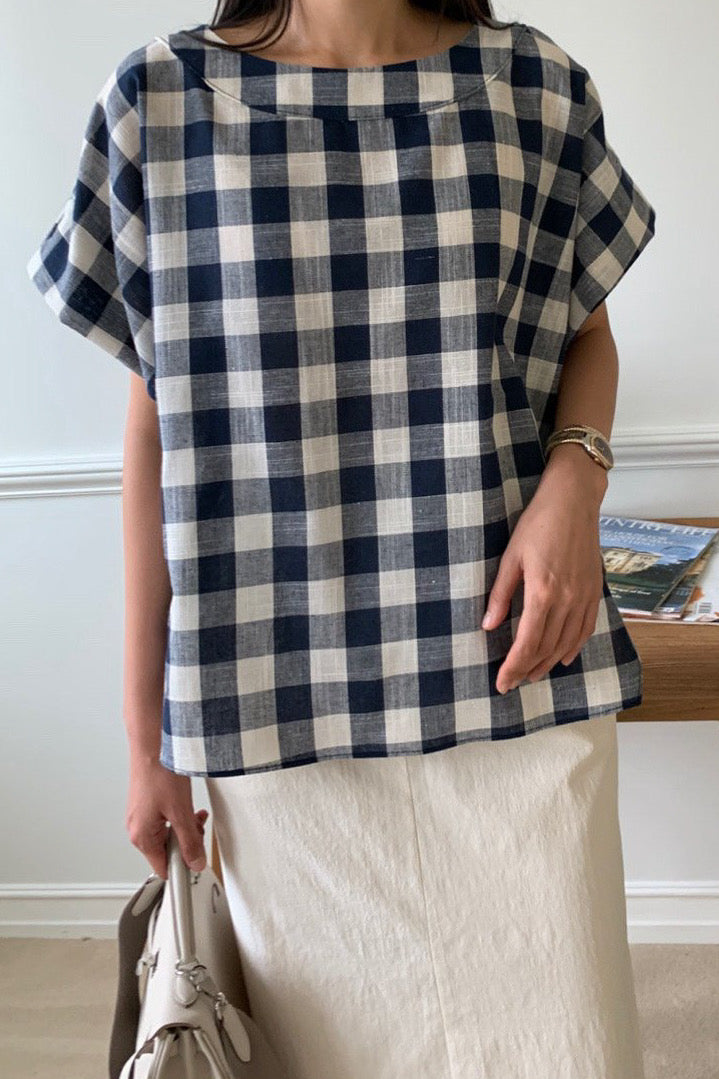Big Gingham Blouse