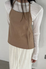 Apron Suede Top