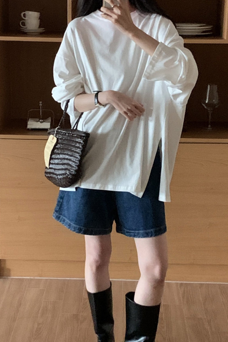 Boxy Slit Tee