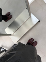 FB609 Flat in Wine, glossy round toe flat shoes