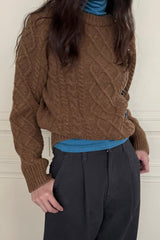 Retro Cable Sweater