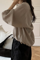 Deep U Neck Blouse