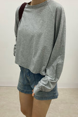 Casual Raglan Crop Tee