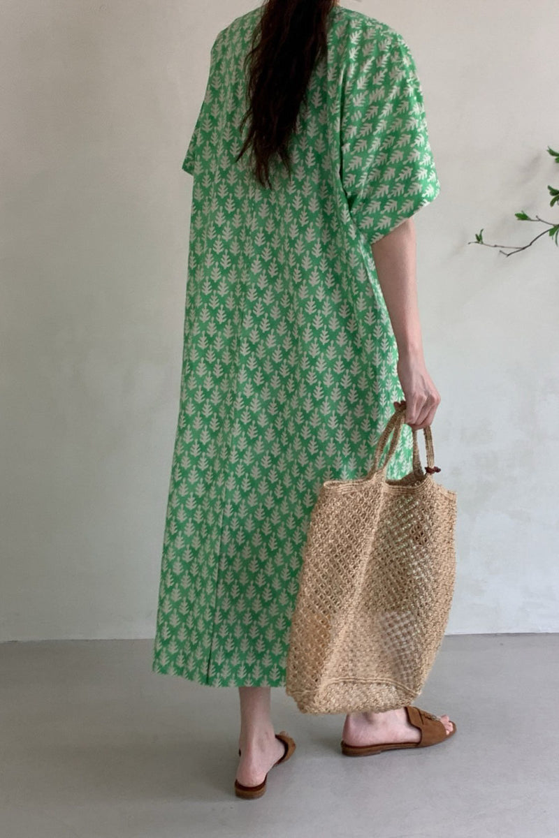 Leafy Yarn Dye Dress