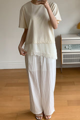 Asymmetric Lace Tee