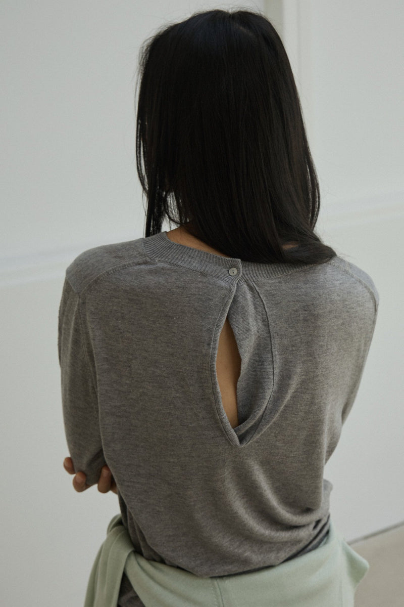 Soft Back Keyhole Knit