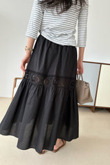 Lace Panel Skirt
