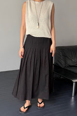 Architectural Stitched Pleat Skirt