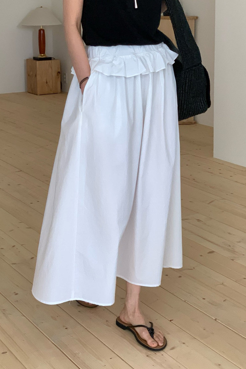 Ruffle Long Skirt