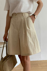 Pintuck Banding Short
