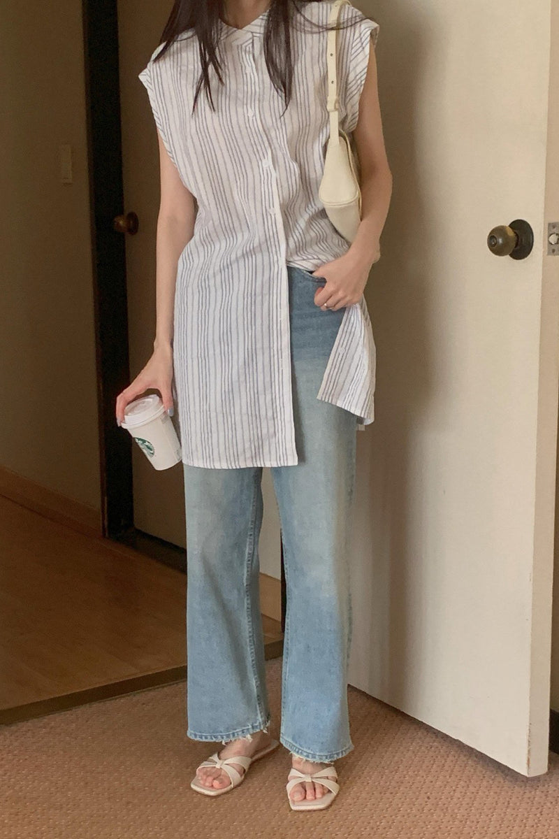 Stella Stripe Long Shirt