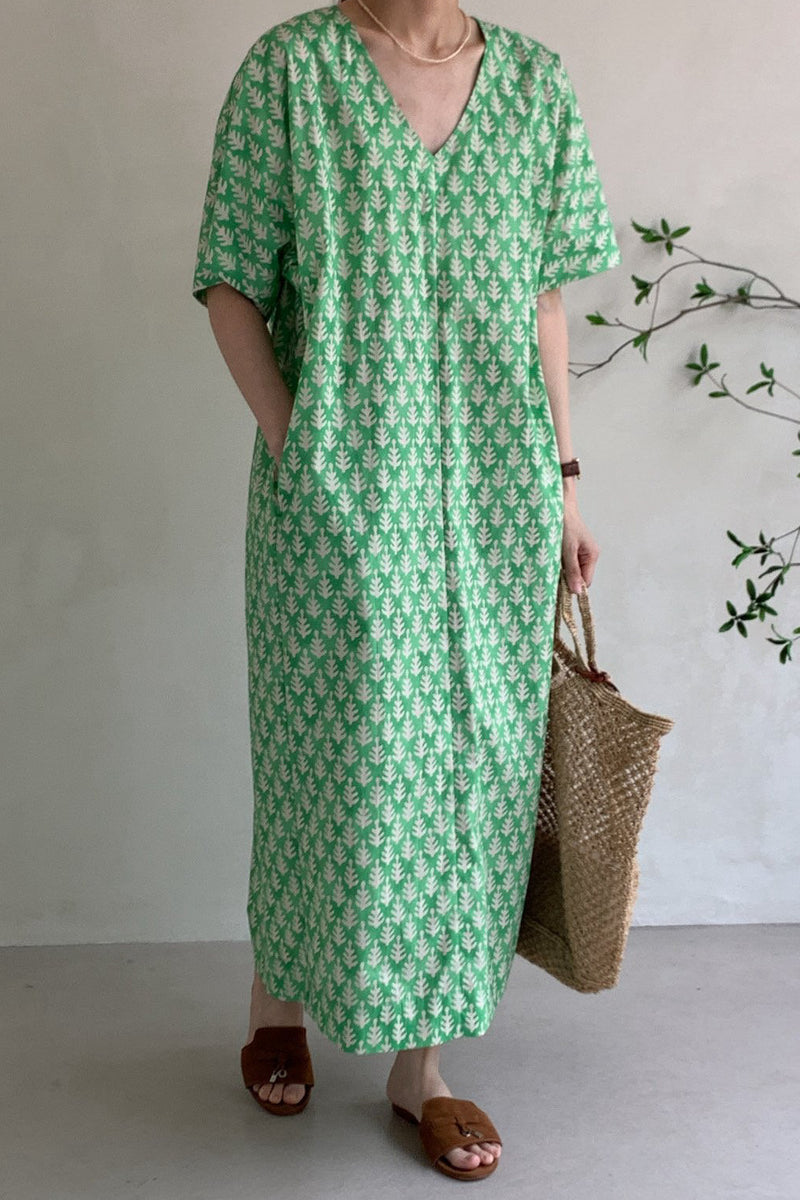 Leafy Yarn Dye Dress