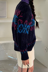 Jacquard Wool Sweater