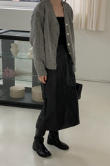 Cable Mohair Cardigan