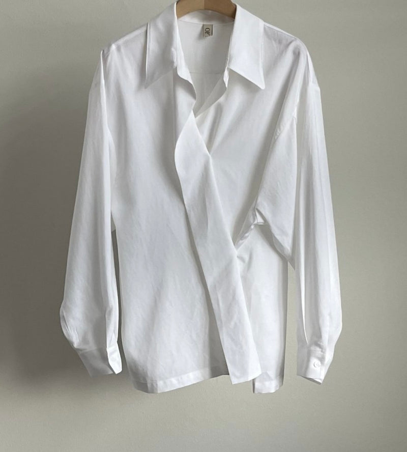 Wrap Tencel Shirt