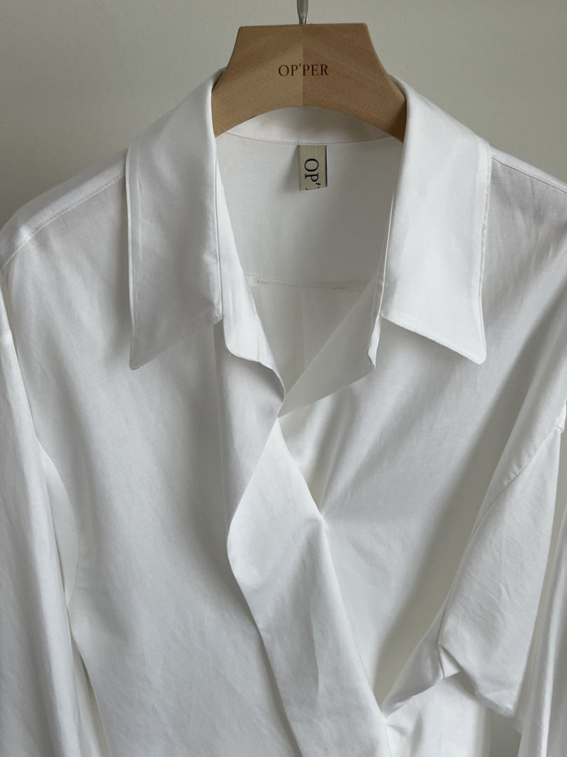 Wrap Tencel Shirt