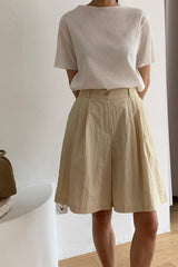 Pintuck Banding Short