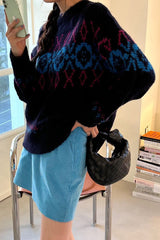 Jacquard Wool Sweater