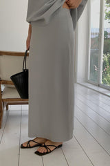 Boatneck Skirt Set